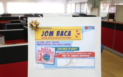 Jom Baca untuk 10 minit Sempena Hari Buku dan Hak Cipta Sedunia di Perpustakaan UTM Kuala Lumpur