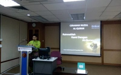 Ceramah Sempena Hari Nuzul Quran Ajuran Kelab Keluarga Staf Perpustakaan UTM (KKSPUTM)