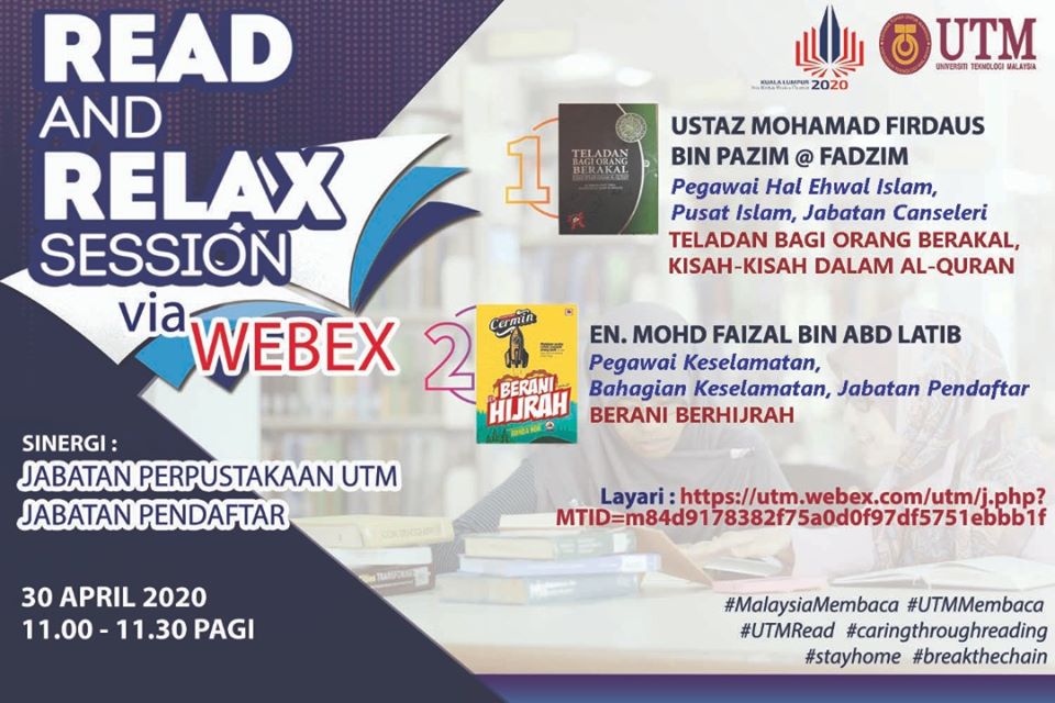 Sesi Read & Relax, Siri 7/2020, Bangunan Perpustakaan Sultanah Zanariah