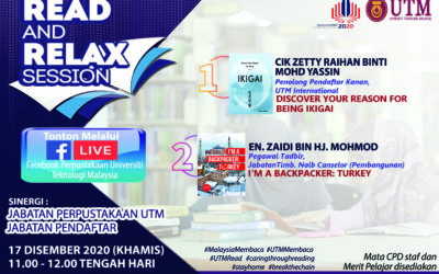 Sesi Read & Relax, Siri 19/2020, Bangunan Perpustakaan Sultanah Zanariah
