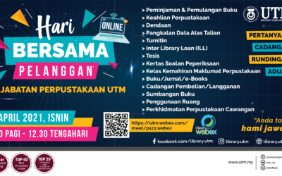 Program Bersama Pelanggan UTM 2021: Jabatan Perpustakaan UTM
