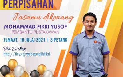 Majlis Penghargaan dan Perpisahan Staf Perpustakaan UTMKL