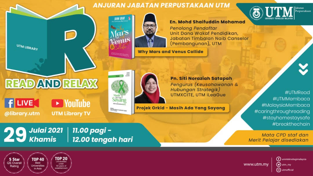 Sesi Read & Relax Siri 11/2021, Bangunan Perpustakaan Sultanah Zanariah