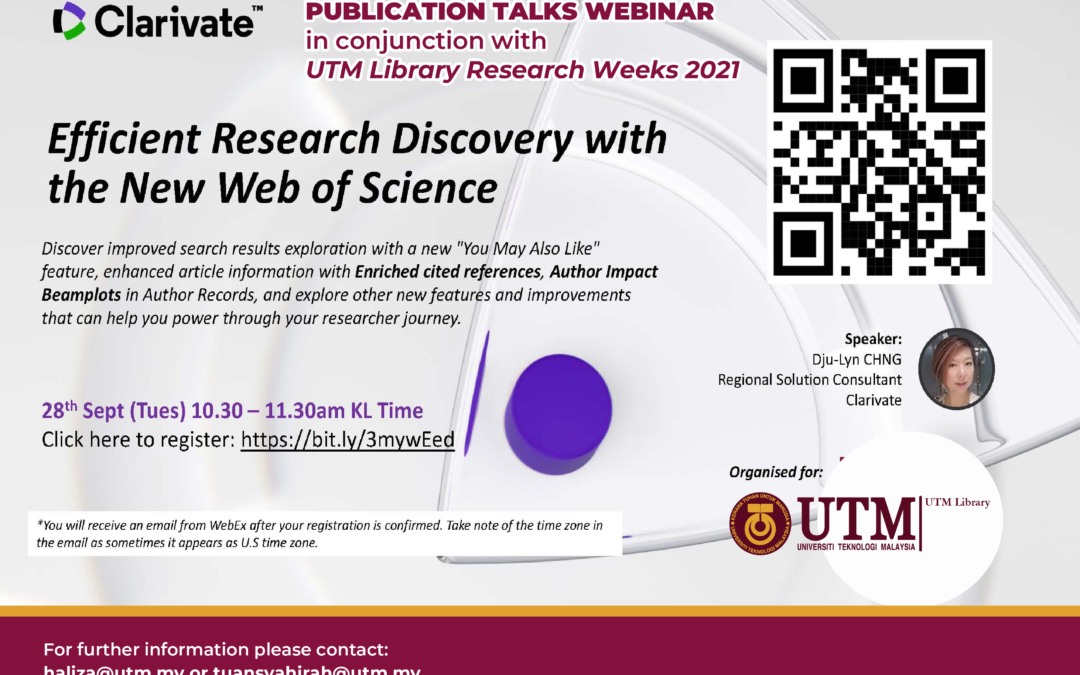 Efficient Research Discovery with the New Web of Science by Clarivate