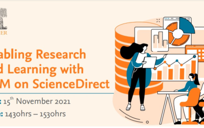 Enabling Research and Learning with UTM on ScienceDirect for November 2021