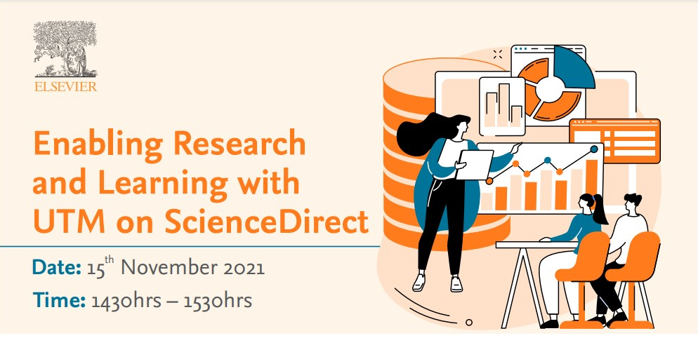 Enabling Research and Learning with UTM on ScienceDirect for November 2021