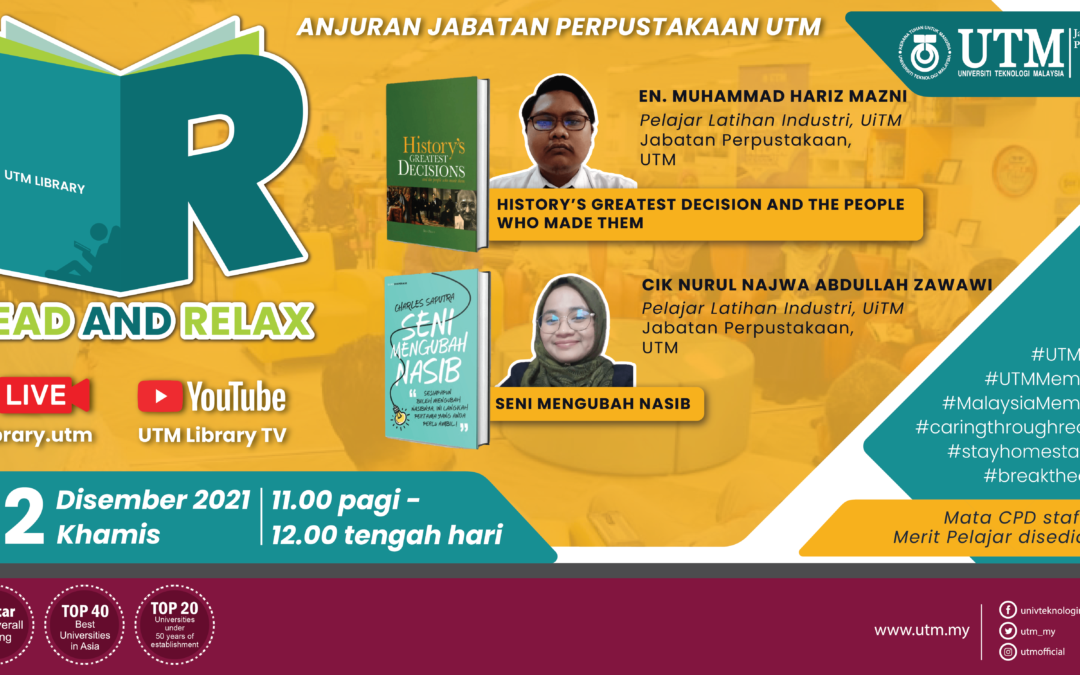 Sesi Read & Relax Siri 16/2021, Bangunan Perpustakaan Sultanah Zanariah
