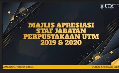 Majlis Apresiasi Staf Jabatan Perpustakaan UTM 2019 & 2020