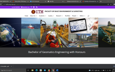 Lawatan Secara Maya Bagi Akreditasi Semula Program Akademik Prasiswazah Program Sarjana Muda Kejuruteraan Geomatik