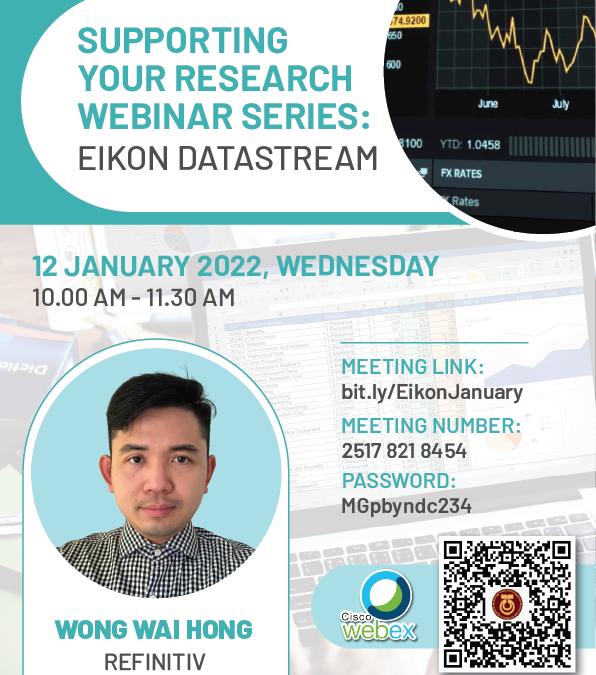 Supporting Your Research Webinar Series for January 2022