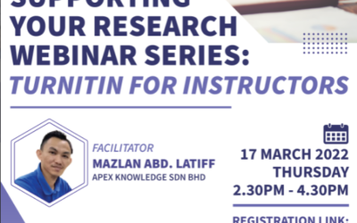 Supporting Your Research Webinar Series : Turnitin For Instructors