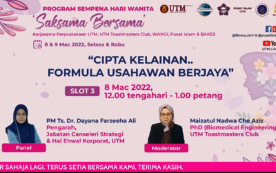 Program K-Sharing Sempena Hari Wanita : Cipta Kelainan Wanita dan Kerjaya