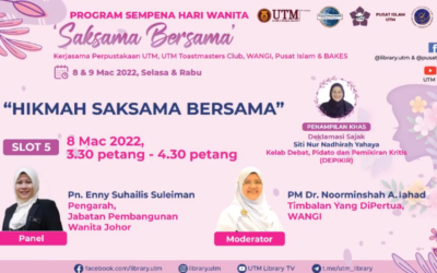 Program K-Sharing Sempena Hari Wanita : Hikmah Saksama Bersama