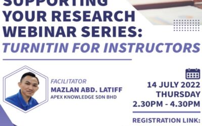 Supporting Your Research Webinar Series: Turnitin for Instructors