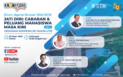 Bicara Inspirasi Bersama Tokoh UTM: Jati Diri: Cabaran & Peluang Mahasiswa Masa Kini