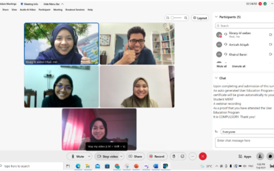 Program Pendidikan Pengguna Perpustakaan UTM Kuala Lumpur Sepanjang Tahun 2022