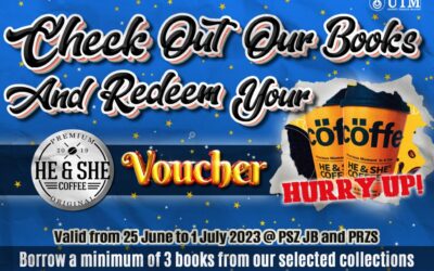 Kempen “Check Out Our Books and Redeem Your He & She Coffee Voucher”