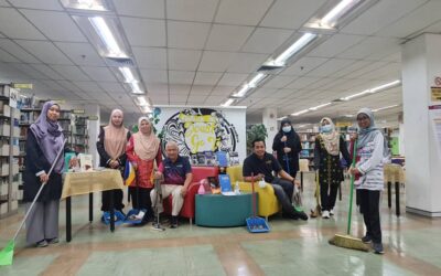 Gotong-Royong Bulanan Perpustakaan Sultanah Zanariah UTM JB (Ogos 2023)