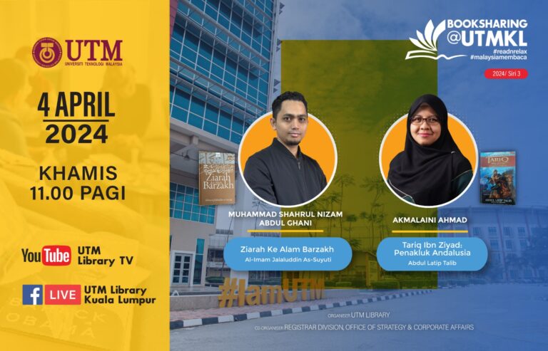 Program Book Sharing@UTMKL 3/2024, Perpustakaan UTM Kuala Lumpur | UTM ...