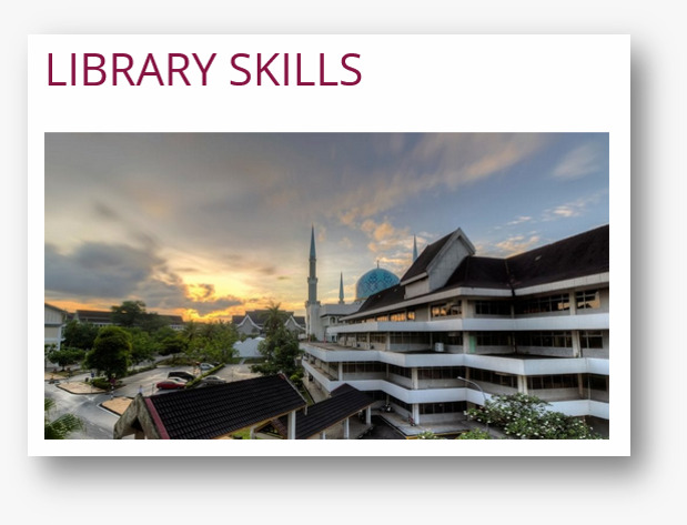 Library Skills: UTM MOOC
