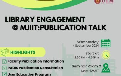 Library engagement @ MJIIT Faculty