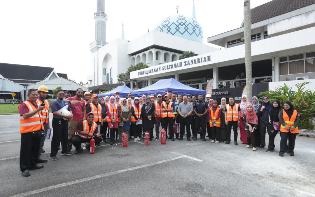 Latihan Pengungsian Bangunan dan Latihan Kebakaran Bangunan Perpustakaan Sultanah Zanariah, Jabatan Perpustakaan UTM