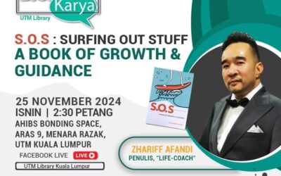 Sesi Bicara Karya : S.O.S: Surfing Out Stuff – A Book of Growth & Guidance