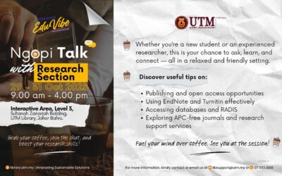 NGOPI Talk with Research Section Highlights UTM Library EduVibe 2025