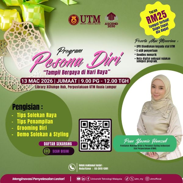 Dari Ilmu ke Gaya: Perpustakaan Dekati Komuniti melalui Program Pesona Diri